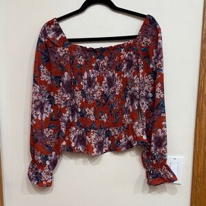 Floral Smocked Top